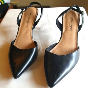 Size nine black slingback